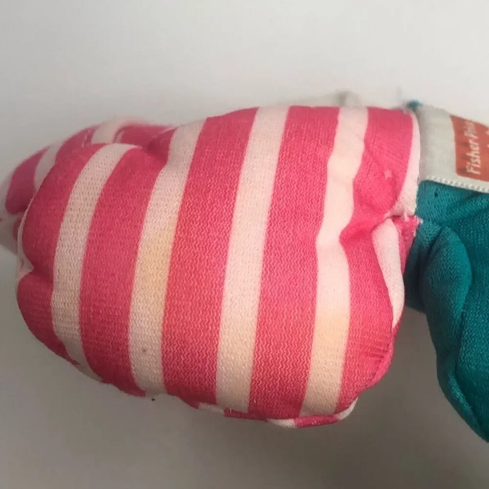 fisher price‎ patty cake puppy dog 1994 vintage rattle plush toy doll baby